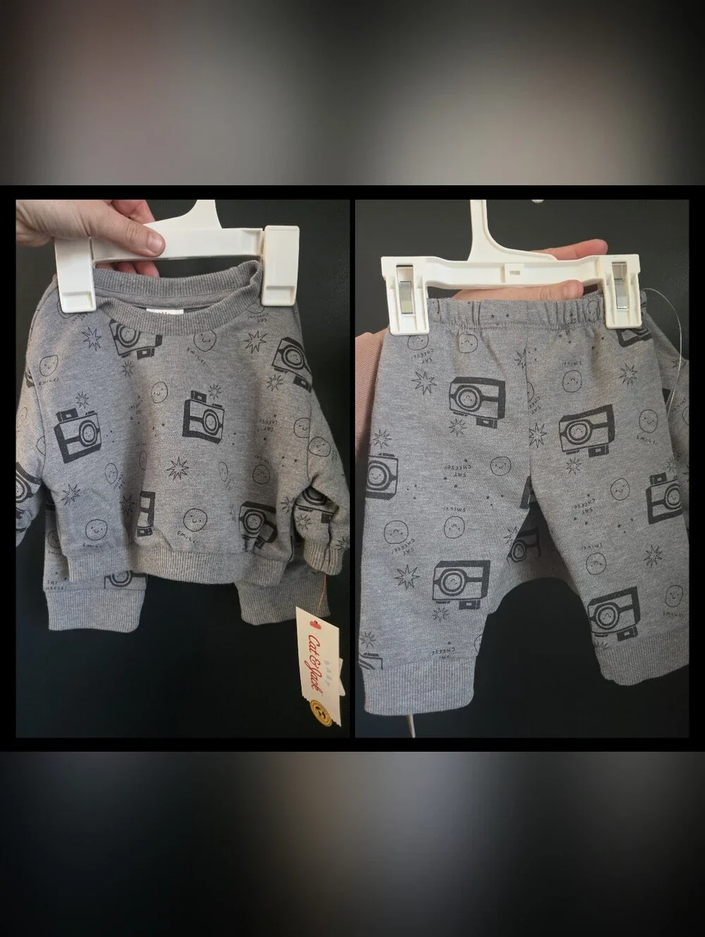Cat & Jack - Camera Print 2pc Sweatshirt And Joggers